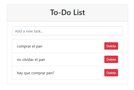 Simple TODO App with Bootstrap